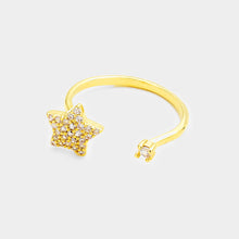 Load image into Gallery viewer, Secret Box 14K Gold Dipped CZ Star Ring
