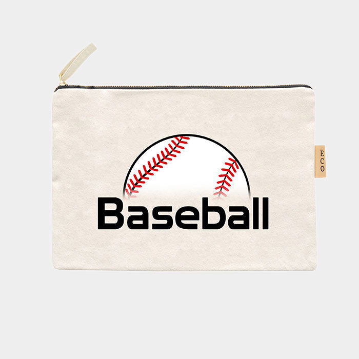 BaseballCotton Canvas Eco Pouch Bag