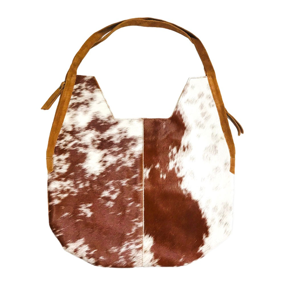 Animal Patterned Genuine Fur Calf Tote Bag