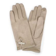 Load image into Gallery viewer, Beige Ribbon Pointed Touch Smart Gloves
