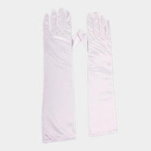 Load image into Gallery viewer, White Dressy Satin Long Wedding Gloves
