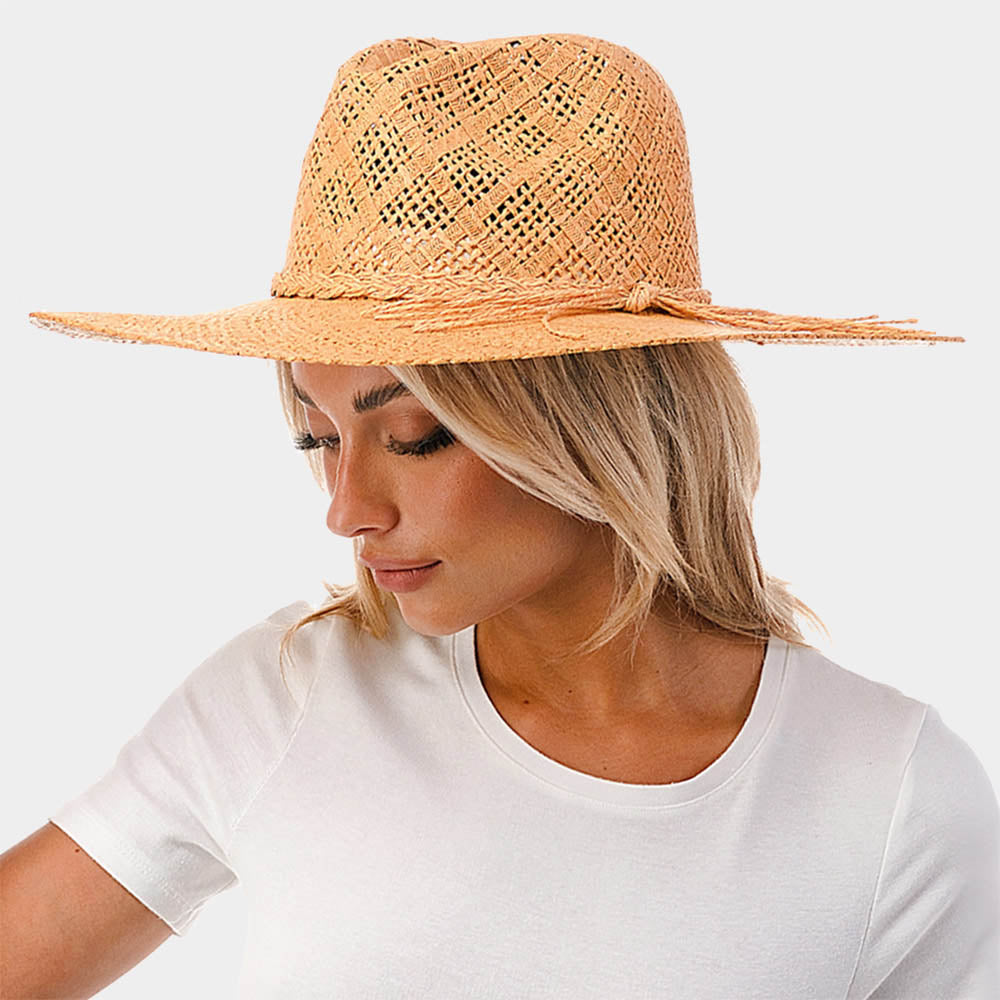 Woven Straw Panama Hat