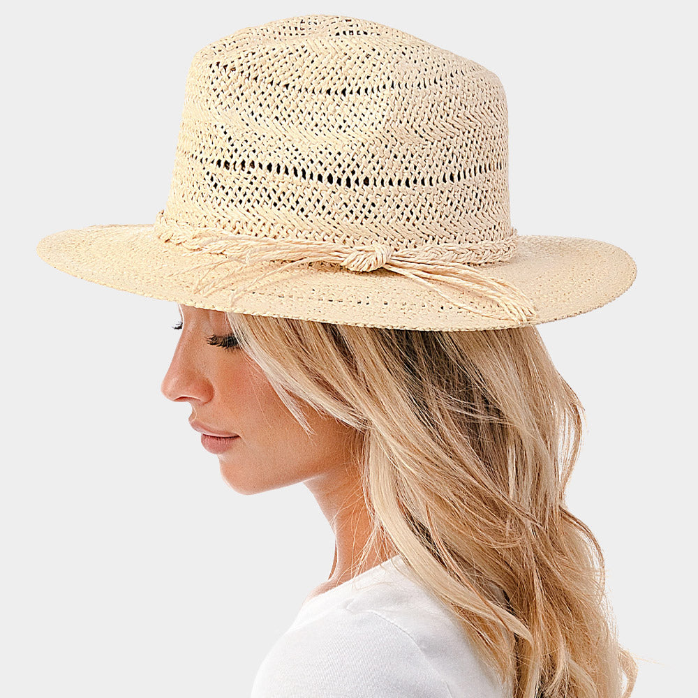 Woven Straw Panama Hat