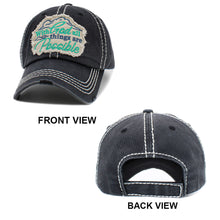 Load image into Gallery viewer, With God all things are Possible Message Vintage Baseball Cap
