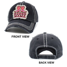 Load image into Gallery viewer, RODEO MAMA Message Western Boots Vintage Baseball Cap
