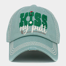 Load image into Gallery viewer, Kiss My Putt Message Golf Pointed Vintage Baseball Cap
