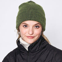 Load image into Gallery viewer, Woven Two Tone Beanie Hat
