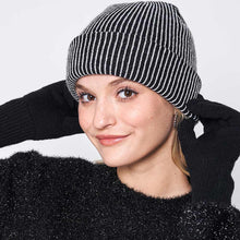 Load image into Gallery viewer, Woven Two Tone Beanie Hat
