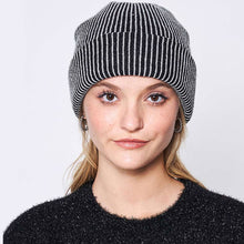 Load image into Gallery viewer, Woven Two Tone Beanie Hat
