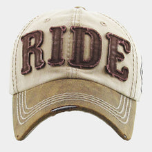 Load image into Gallery viewer, Ride Message Vintage Baseball Cap
