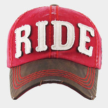 Load image into Gallery viewer, Ride Message Vintage Baseball Cap
