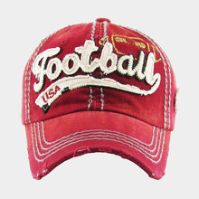 Load image into Gallery viewer, Football USA Message Vintage Baseball Cap
