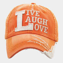 Load image into Gallery viewer, LIVE LAUGH LOVE Vintage Baseball Cap
