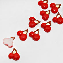 Load image into Gallery viewer, Red 12 PCS - Cherry Resin Cabochons
