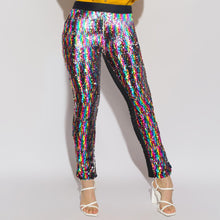 Load image into Gallery viewer, Reversible Sequin Skinny Pants
