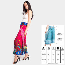 Load image into Gallery viewer, Pink Floral Print Slit Wide Leg Palazzo Pants
