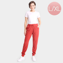 Load image into Gallery viewer, Rust Solid Front Pockets Loungewear Drawstring Jogger Pants
