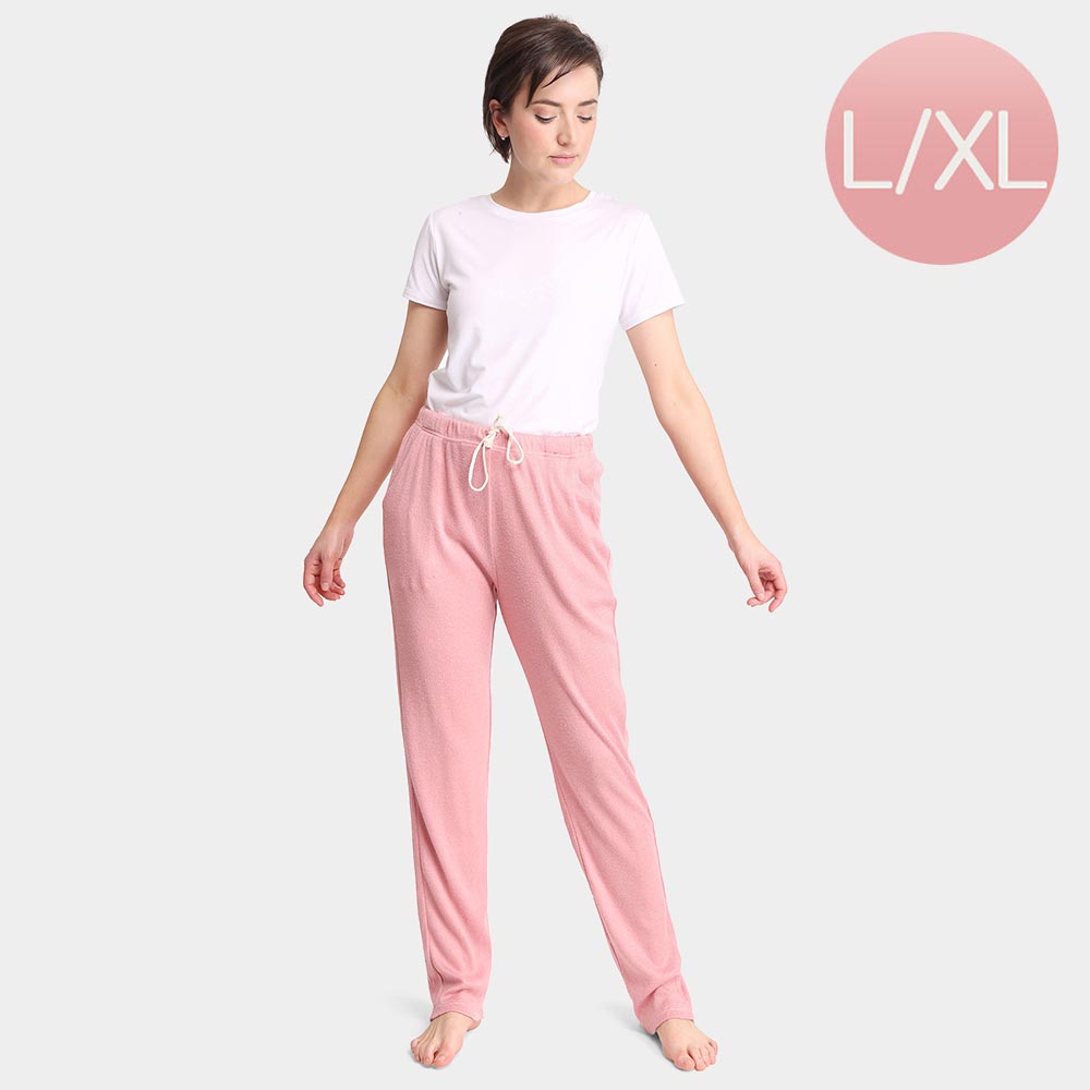 Pink Solid Loungewear Pants