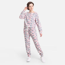 Load image into Gallery viewer, Pink Camouflage Patterned Loungewear Pants
