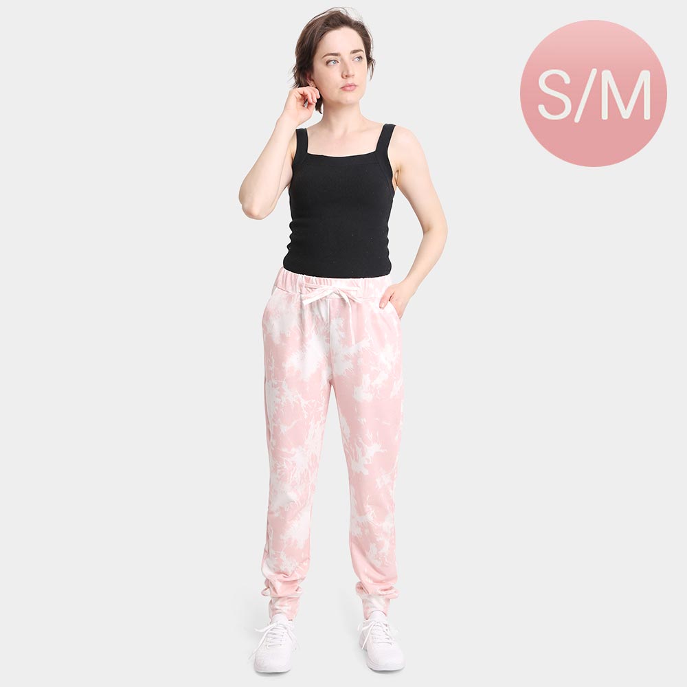 Pink Tie Dye Loungewear Pants