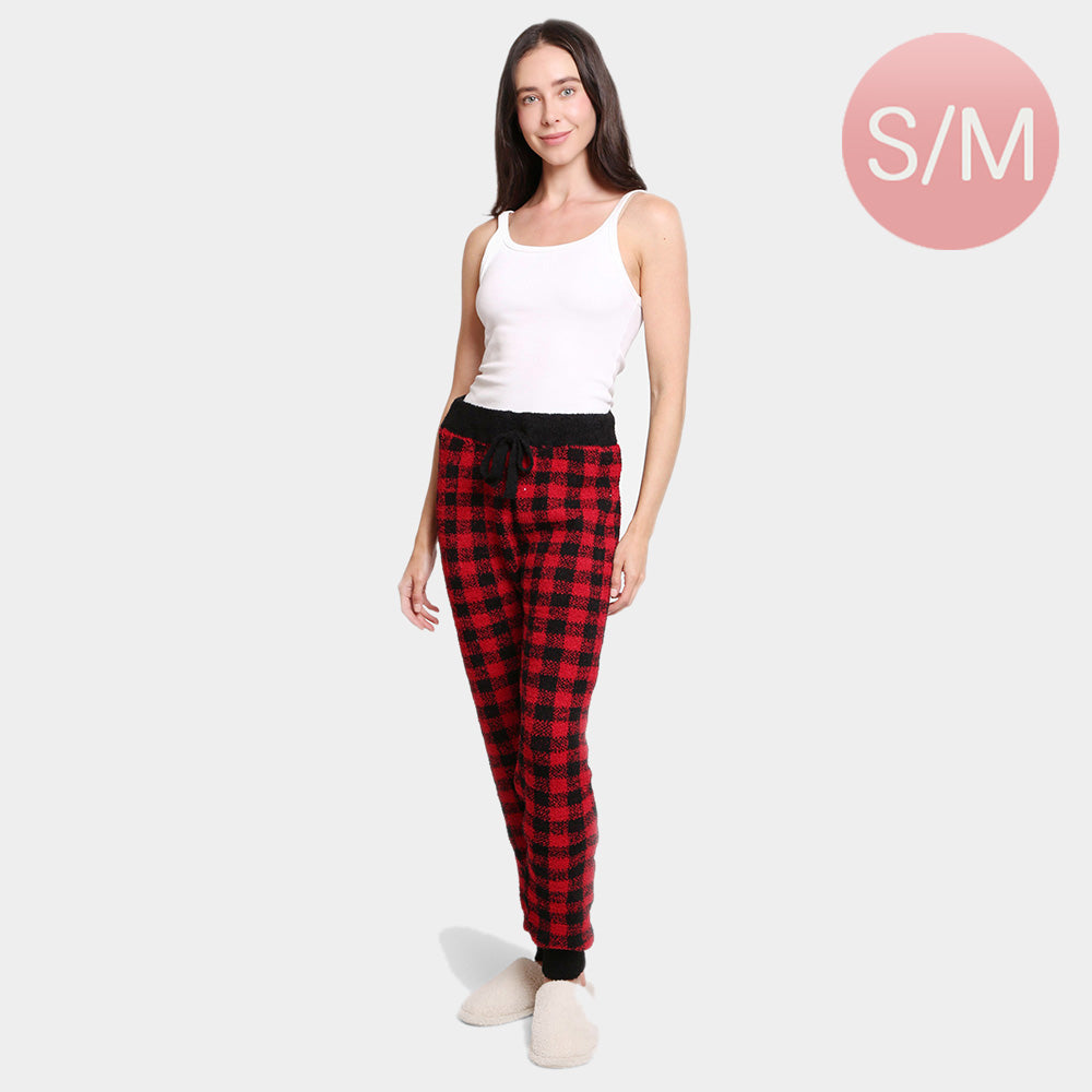 Red Buffalo Check with String Soft Loungewear Pants