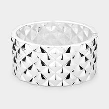 Load image into Gallery viewer, Silver Metal Bangle Bracelet
