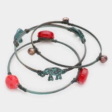 Load image into Gallery viewer, 3PCS Vintage Elephant Bracelets
