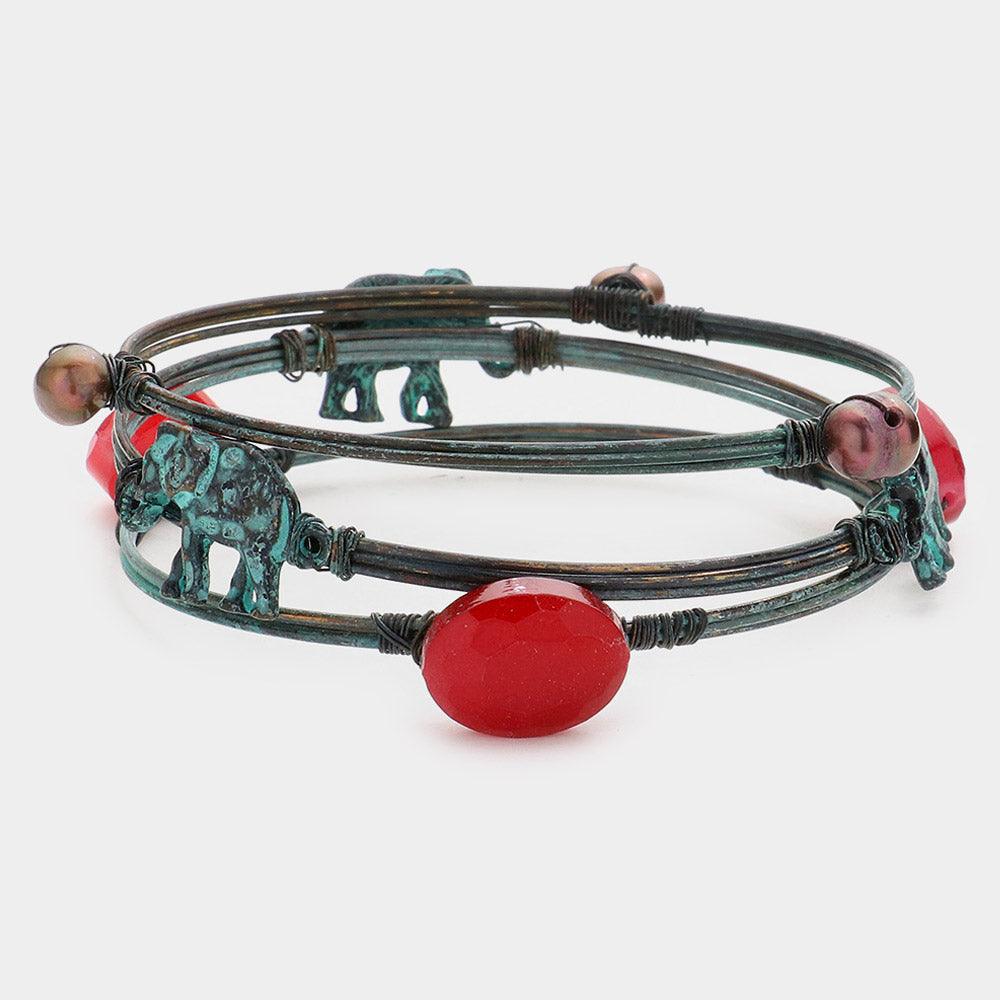 3PCS Vintage Elephant Bracelets