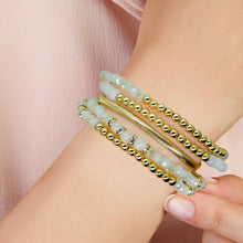 Load image into Gallery viewer, White 5PCS - Multi Beads Stretch Snake Chain Multi Layered Bracelets
