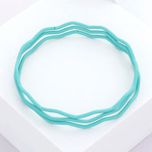 Load image into Gallery viewer, Turquoise 3PCS - Zigzag Chevron Wavy Bangle Bracelets
