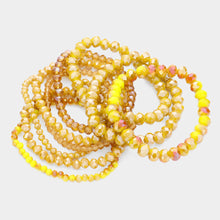 Load image into Gallery viewer, 9PCS - Faceted Bead Stretch Bracelets
