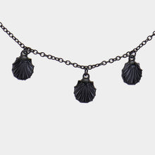 Load image into Gallery viewer, Black Multi Shell Metal Charm Necklace
