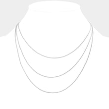 Load image into Gallery viewer, Metal Chain Triple Layered Bib Necklace
