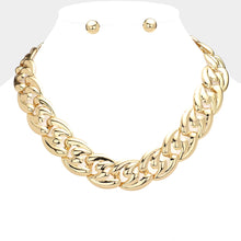 Load image into Gallery viewer, Gold Metal Chain Link Necklace
