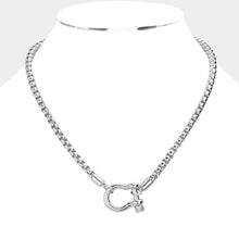 Load image into Gallery viewer, Metal Horseshoe Chunky Necklace
