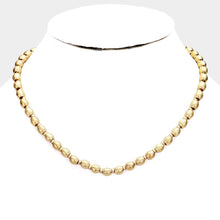 Load image into Gallery viewer, Gold Multi Metal Bead Collar Necklace
