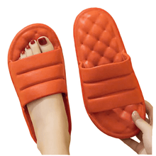 Load image into Gallery viewer, Orange Solid Soft Sole Slippers
