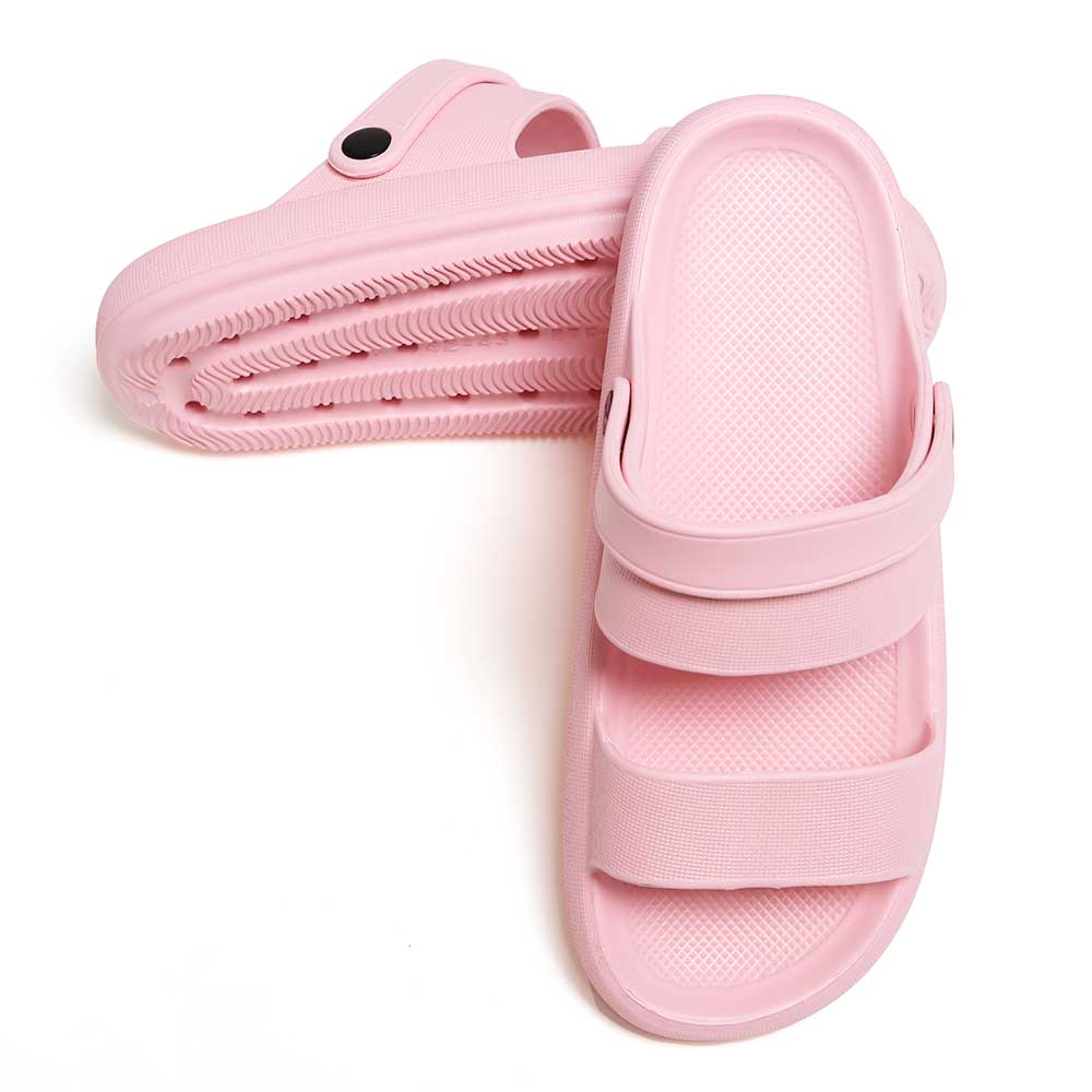 Pink Solid Soft Sole Sandals / Slippers