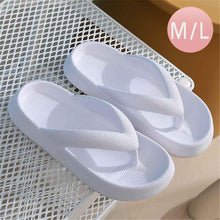 Load image into Gallery viewer, White Solid Soft Sole Flip Flop Slippers
