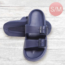 Load image into Gallery viewer, Blue Solid Soft Sole Slippers
