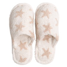 Load image into Gallery viewer, Ivory Star Print Soft Home Indoor Floor Slippers
