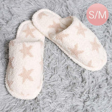 Load image into Gallery viewer, Ivory Star Print Soft Home Indoor Floor Slippers
