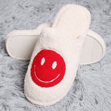 Load image into Gallery viewer, Red Smile Print Soft Home Indoor Floor Slippers
