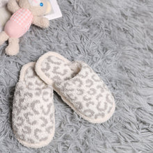 Load image into Gallery viewer, Gray Leopard Patterned Soft Home Indoor Floor Kids Slippers
