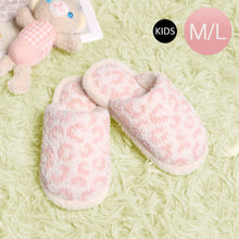 Load image into Gallery viewer, Pink Leopard Patterned Soft Home Indoor Floor Kids Slippers
