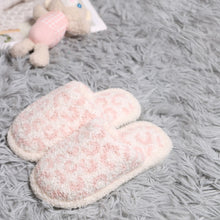 Load image into Gallery viewer, Pink Leopard Patterned Soft Home Indoor Floor Kids Slippers
