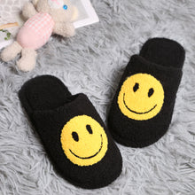 Load image into Gallery viewer, Black Smile Soft Home Indoor Floor Kids Slippers
