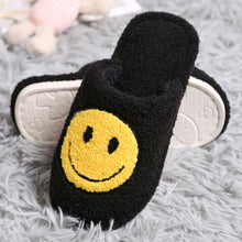 Load image into Gallery viewer, Black Smile Soft Home Indoor Floor Kids Slippers
