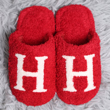 Load image into Gallery viewer, Red H Print Soft Home Indoor Floor Kids Slippers
