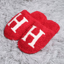 Load image into Gallery viewer, Red H Print Soft Home Indoor Floor Kids Slippers
